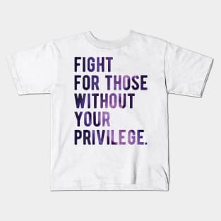 black lives matter masks Fight for those without your Privilege black ,hydro, Watercolor Kids T-Shirt